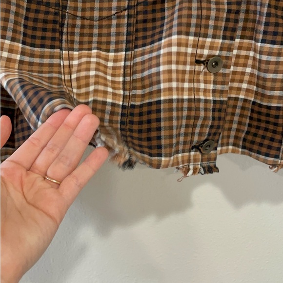 Cato Brown Plaid Cropped Jacket - Picture 7 of 14